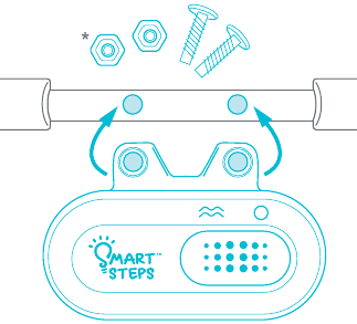 Bevestig de vibratie-unit - Stap 1