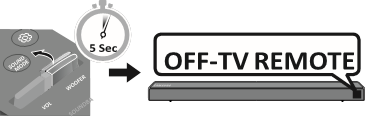 Het volume van de Soundbar aanpassen met een tv-afstandsbediening - Stap 2