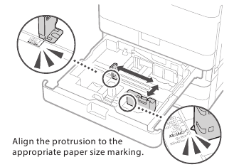 Papier plaatsen in papierlade 2 - Stap 1
