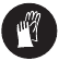 Draag antislip, heavy-duty beschermende handschoenen.