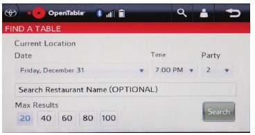 11.6 INCH DISPLAY - OPENTABLE