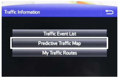 11,6 INCH DISPLAY - VOORSPELLENDE VERKEERSKAART - Stap 1