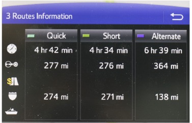 11,6 INCH DISPLAY - ROUTEVOORKEUREN