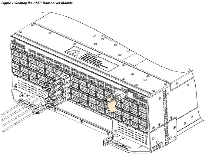 De transceivermodule installeren - stap 3