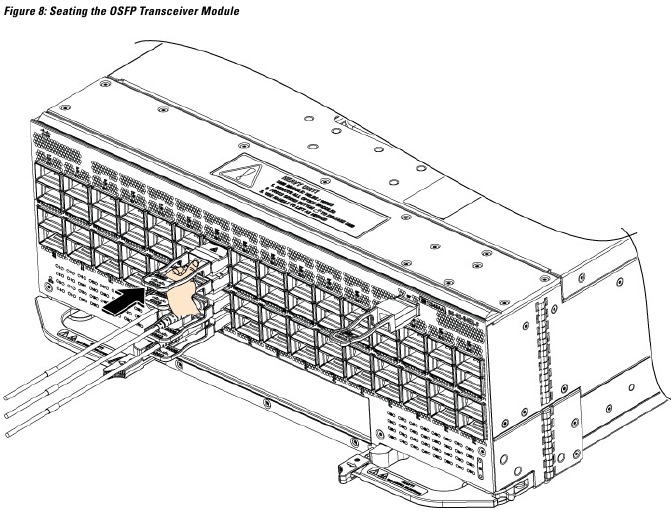 De transceivermodule installeren - stap 4