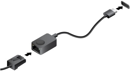 Verbinding maken met behulp van de Ethernet-adapter