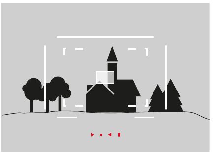 ALTERNATIEVE BEELDVELDEN/BRANDPUNTSAFSTANDEN WEERGEVEN - Voorbeeld 2