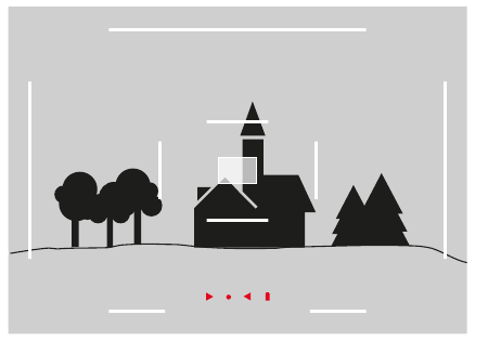 ALTERNATIEVE BEELDVELDEN/BRANDPUNTSAFSTANDEN WEERGEVEN - Voorbeeld 3