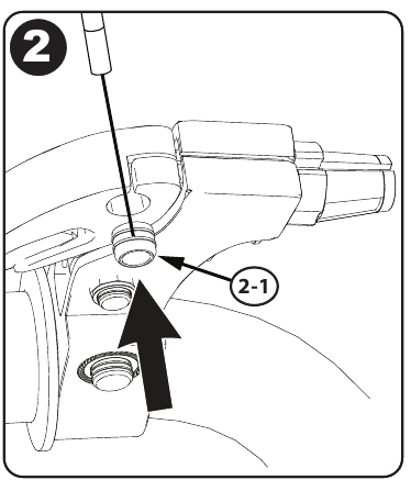 Caliper velgrem systeem instellen (verschillende modellen) - Stap 3