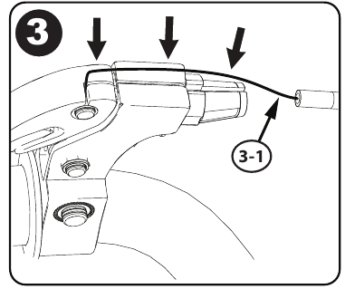 Caliper velgrem systeem instellen (verschillende modellen) - Stap 4