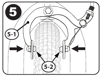 Caliper velgrem systeem instellen (verschillende modellen) - Stap 6