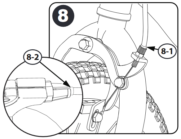 Caliper velgrem systeem instellen (verschillende modellen) - Stap 9