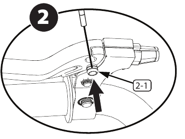Gyro-reminstelling - Installatie voorremkabel - Stap 2