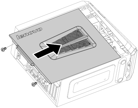 De computerbehuizing verwijderen - Stap 2