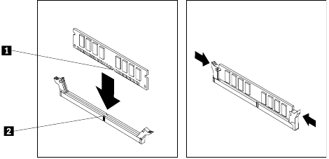 Een geheugenmodule vervangen - Stap 2