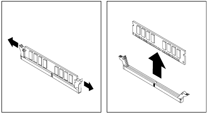 Een geheugenmodule vervangen - Stap 1