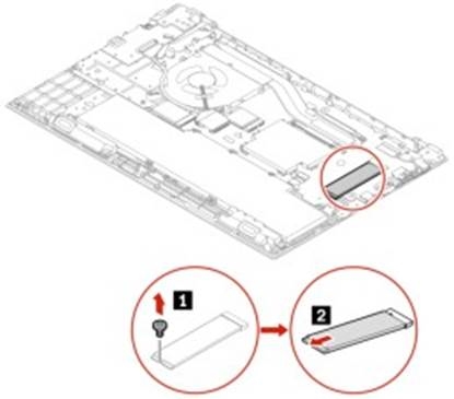 Lange M.2 solid-state drive verwijderen 