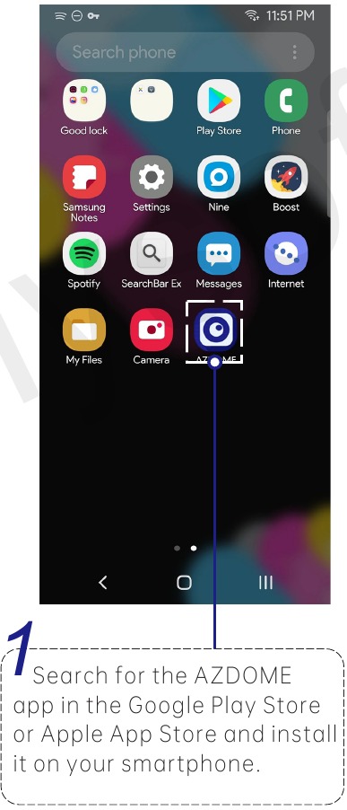 Realtime video controleren met een smartphone - Stap 1