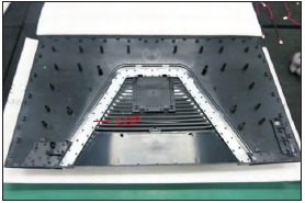 reflector met LGP vastmaken