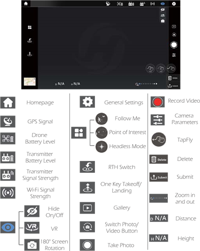 APP-bedieningsinterface