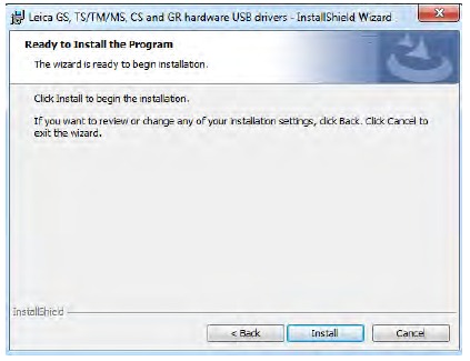 Leica USB-stuurprogramma's installeren - Stap 2