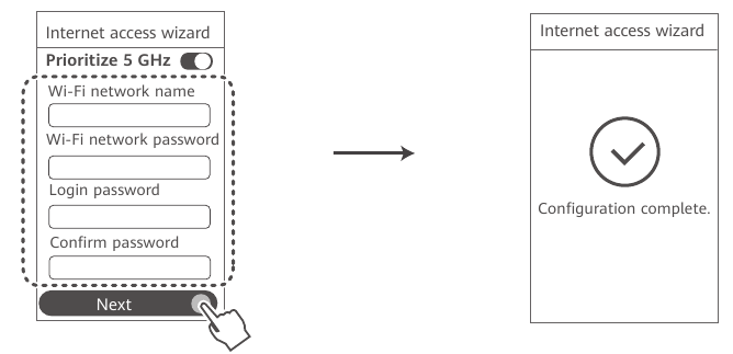 De netwerkinstellingen configureren - Stap 2