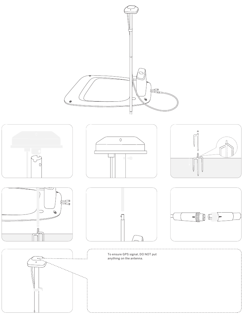 De GNSS-antenne installeren