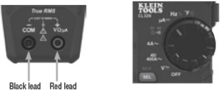 BEDIENING - &mu;A DC-STROOM (MINDER DAN 200 &mu;A)
