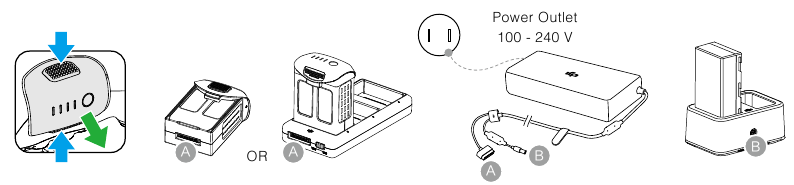 De accu's opladen