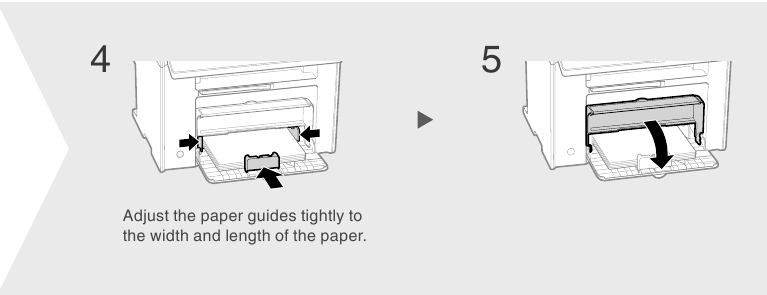 Papier plaatsen - Stap 3