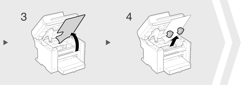De tonercartridge voorbereiden - Stap 2