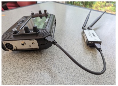Aansluiten via USB - Stap 1