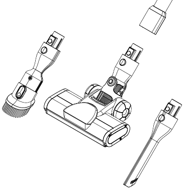 De accessoires bevestigen - Methode 1