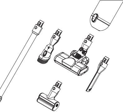 De accessoires bevestigen - Methode 2