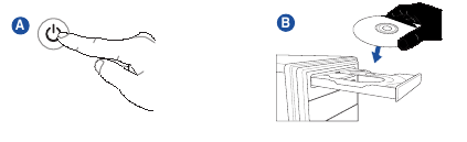 Schakel het systeem in en installeer het besturingssysteem en de stuurprogramma's