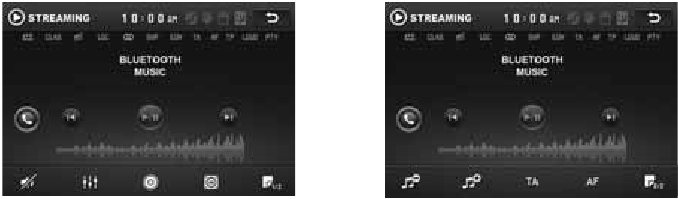 Aanraakschermbediening - BLUETOOTH-MUZIEKINTERFACE