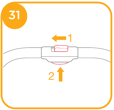 Kinderwagen inklappen - Stap 1