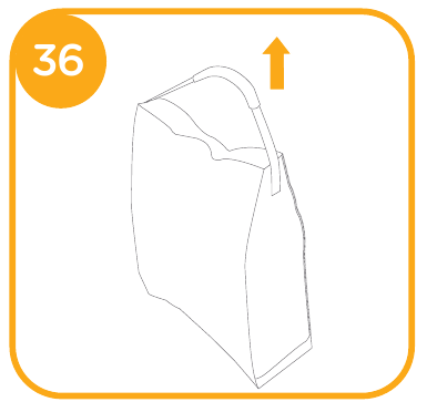 Kinderwagen inklappen - Stap 6