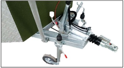 AS, STEUNWIEL EN STABILISATIEPOOT