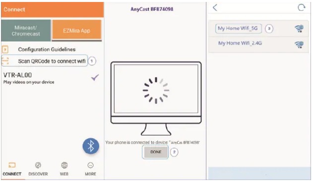 Configuratie via de applicatie