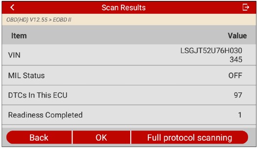 Systeemdiagnose - EOBD II-test
