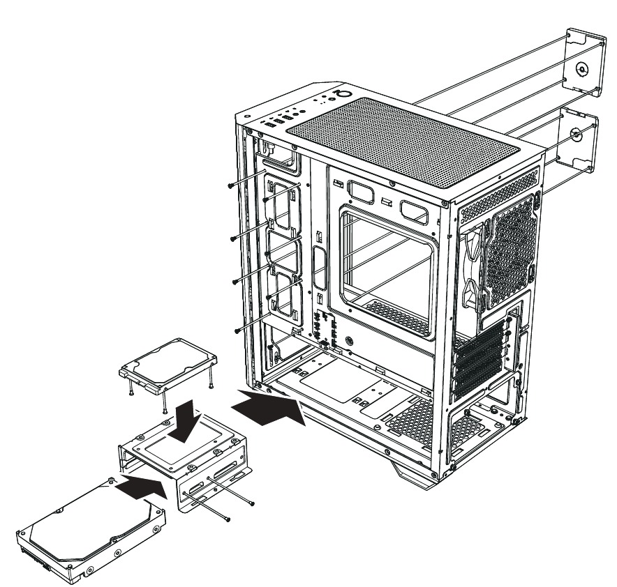 SSD- & HDD-installatie