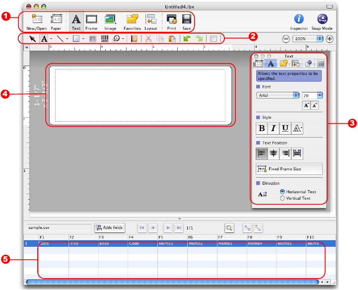 Hoe de P-touch Editor voor Mac te gebruiken