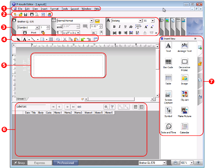 Hoe de P-touch Editor voor Windows te gebruiken - Stap 2