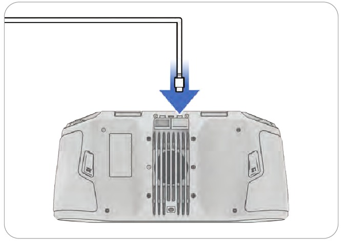 Plaats de 100 W-voeding