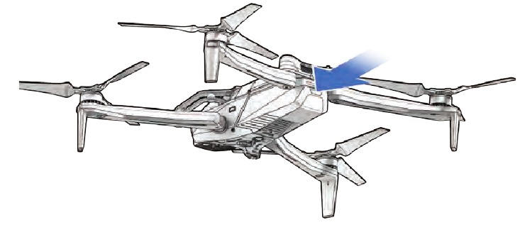 Schakel Skydio X10 in