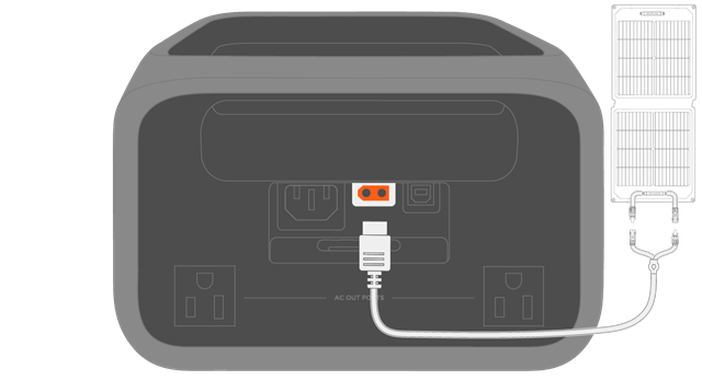 Laad uw powerstation op - Via zonne-energie