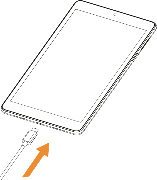 Uw tablet opladen