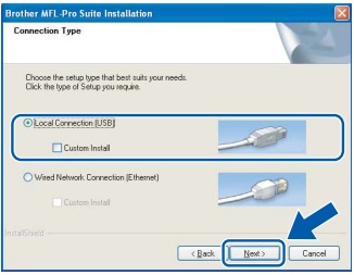 Installatie voor gebruikers met een USB-interface op Windows - Stap 6