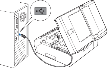Installatie voor gebruikers met een USB-interface op Windows - Stap 8